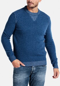 Giordano Crew Neck Pullover Knit Trui Royal Blue
