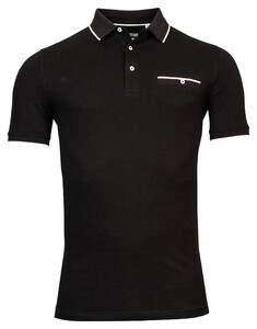 Giordano Dave Piqué Solid Subtle Texture Poloshirt Black