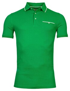 Giordano Dave Piqué Solid Subtle Texture Poloshirt Bright Green