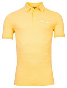 Giordano Dave Piqué Solid Subtle Texture Poloshirt Light Yellow
