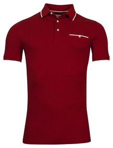 Giordano Dave Piqué Solid Subtle Texture Poloshirt Wine Red