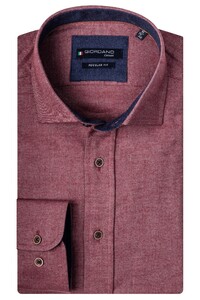 Giordano Edward Cutaway Solid Twill Overhemd Rood
