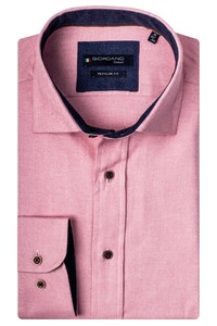 Giordano Edward Cutaway Solid Twill Shirt Pink