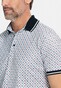 Giordano Fabio Dynamic Flex Shadow Diamond Pattern Polo Bruin-Blauw-Rood