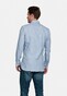 Giordano Faux Uni Cotton Wool Maggiore Semi Cutaway Overhemd Licht Blauw