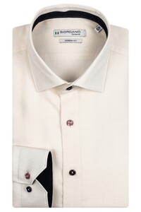 Giordano Faux Uni Cotton Wool Maggiore Semi Cutaway Overhemd Off White