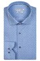 Giordano Fil-à-Fil Dots Pattern Maggiore Semi Cutaway Overhemd Navy-Blauw