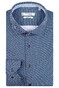 Giordano Fine Pattern Maggiore Semi Cutaway Technical Jersey Overhemd Dark Navy