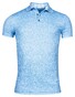 Giordano Formentini Dynamic Flex Texture Pattern Polo Licht Blauw