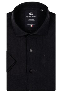 Giordano Front Cutaway Doubleface Waffle Texture Shirt Navy