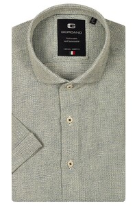 Giordano Front Cutaway Structured Shirt Apple Green