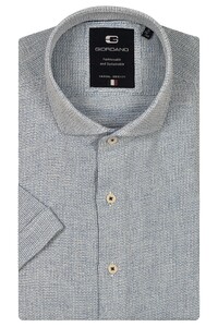 Giordano Front Cutaway Structured Shirt Light Blue