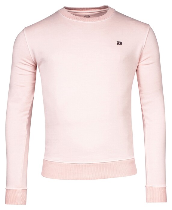 Giordano Garment Dyed Crew Neck Loop Back Sweat Pullover Pink