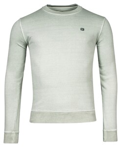 Giordano Garment Dyed Crew Neck Loop Back Sweat Trui Groen