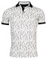 Giordano Genardi Piqué Fantasy Wave Lines Polo Optical White