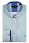 Giordano Graphic Pattern Ivy Button Down Cotton Satin Overhemd Petrol