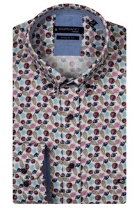 Giordano Ivy Autumn Theme Soft Twill Overhemd Cerise-Multi