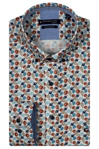 Giordano Ivy Autumn Theme Soft Twill Shirt Dark Navy-Multi