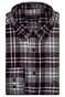 Giordano Ivy Brushed Flannel Check Overhemd Donker Rood