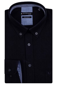 Giordano Ivy Button Down Fancy Brushed Oxford Overhemd Dark Navy