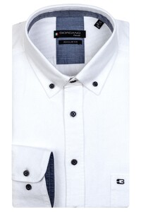Giordano Ivy Button Down Fancy Brushed Oxford Overhemd Wit