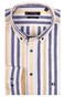 Giordano Ivy Button Down Fancy Stripe Seersucker Overhemd Geel-Blauw