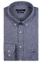 Giordano Ivy Button Down Fine Pattern Two-Tone Flannel Stretch Shirt Navy