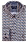 Giordano Ivy Button Down Graphic Pattern Overhemd Geel-Blauw