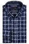 Giordano Ivy Button Down Mouline Twill Check Overhemd Donker Blauw
