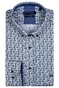 Giordano Ivy Button Down Multi Fantasy Triangle Dots Pattern Overhemd Donkergroen-Wit