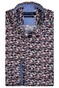 Giordano Ivy Button Down Multicolor Graphic Pattern Shirt Red-Multi