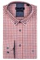 Giordano Ivy Button Down Small Check Shirt Mid Red