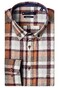 Giordano Ivy Button Down Soft Twill Check Overhemd Rood