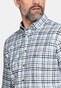 Giordano Ivy Button Down Twill Multi Mini Check Overhemd Donkergroen-Multi