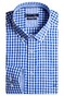 Giordano Ivy Button Down Two Tone Check Overhemd Blauw