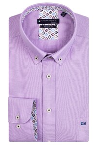 Giordano Ivy Button Down Two-Tone Oxford Overhemd Lila