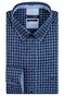 Giordano Ivy Button Down Two Tone Small Check Shirt Blue