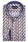 Giordano Ivy Colorful Pattern Overhemd Donker Groen