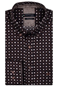 Giordano Ivy Fancy Dotted Pattern Overhemd Zwart