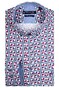 Giordano Ivy Fantasy Geometric Pattern Overhemd Rood-Blauw