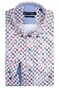 Giordano Ivy Fantasy Interlocking Chains Overhemd Rood-Blauw