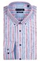 Giordano Ivy Fine Multicolor Stripes Shirt Red-Blue