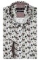 Giordano Ivy Flower Pattern Soft Handfeel Overhemd Optical White-Multi