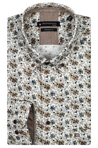 Giordano Ivy Flower Pattern Soft Handfeel Overhemd Wit-Multi