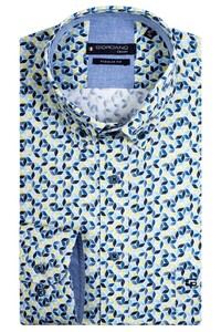 Giordano Ivy Gradient Flowers Pattern Overhemd Groen-Multi