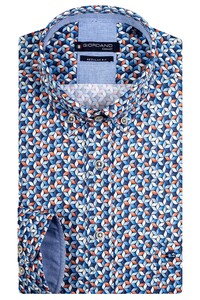 Giordano Ivy Gradient Flowers Pattern Overhemd Navy-Multi