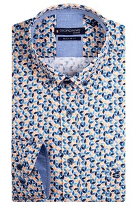 Giordano Ivy Gradient Flowers Pattern Overhemd Oranje-Multi