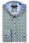 Giordano Ivy Graphic Fantasy Flower Pattern Shirt Bright Blue
