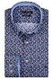 Giordano Ivy Multi Circle Pattern Overhemd Royal Blue