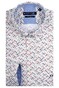 Giordano Ivy Multi Diagonal Pattern Overhemd Bruin-Blauw